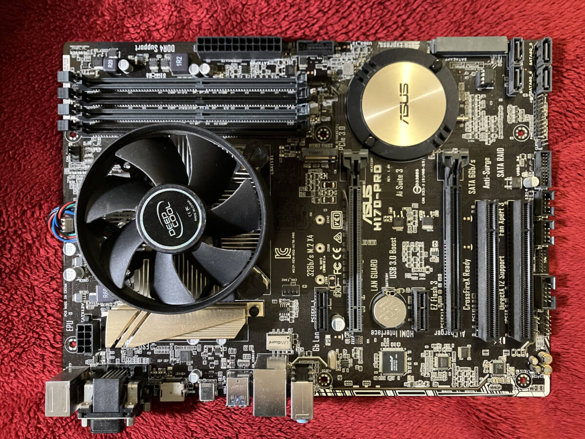 ATXマザーボード＋CPUセット ※動作していましたが念のためジャンク扱いにて※_画像1