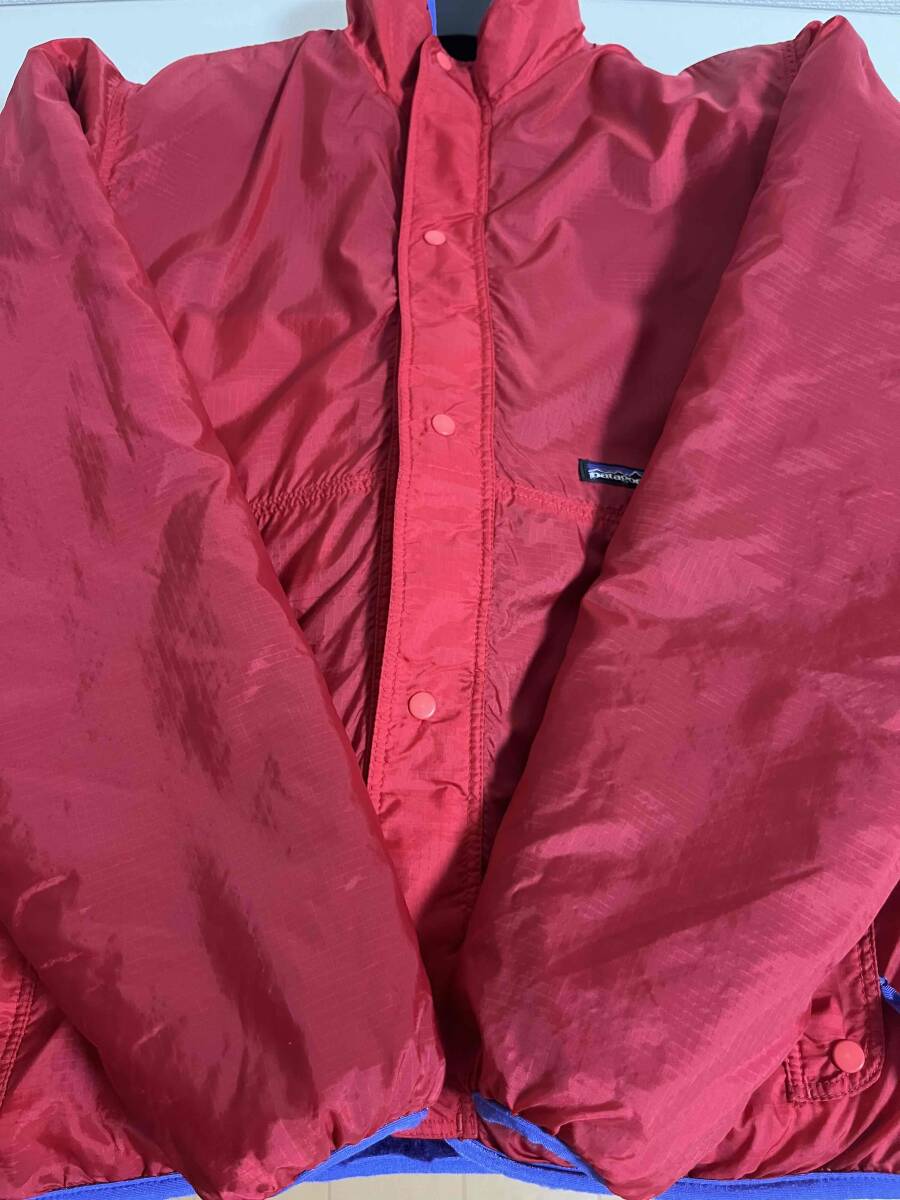 Patagonia パタゴニア グリセード エッグプラント フレンチレッド サイズM フリース ナイロン USA製 ビンテージ 90年代 アウトドアウエア_画像7