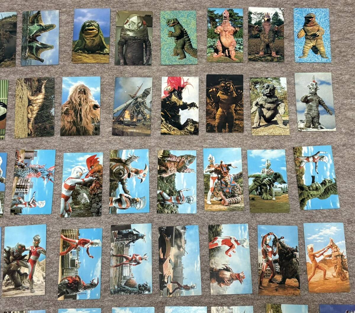 ☆当時物☆ ウルトラマン 怪獣 カード 90枚 まとめ売り ジャンク 現状品 検索 セブン タロウ エース レオ 特撮_画像4