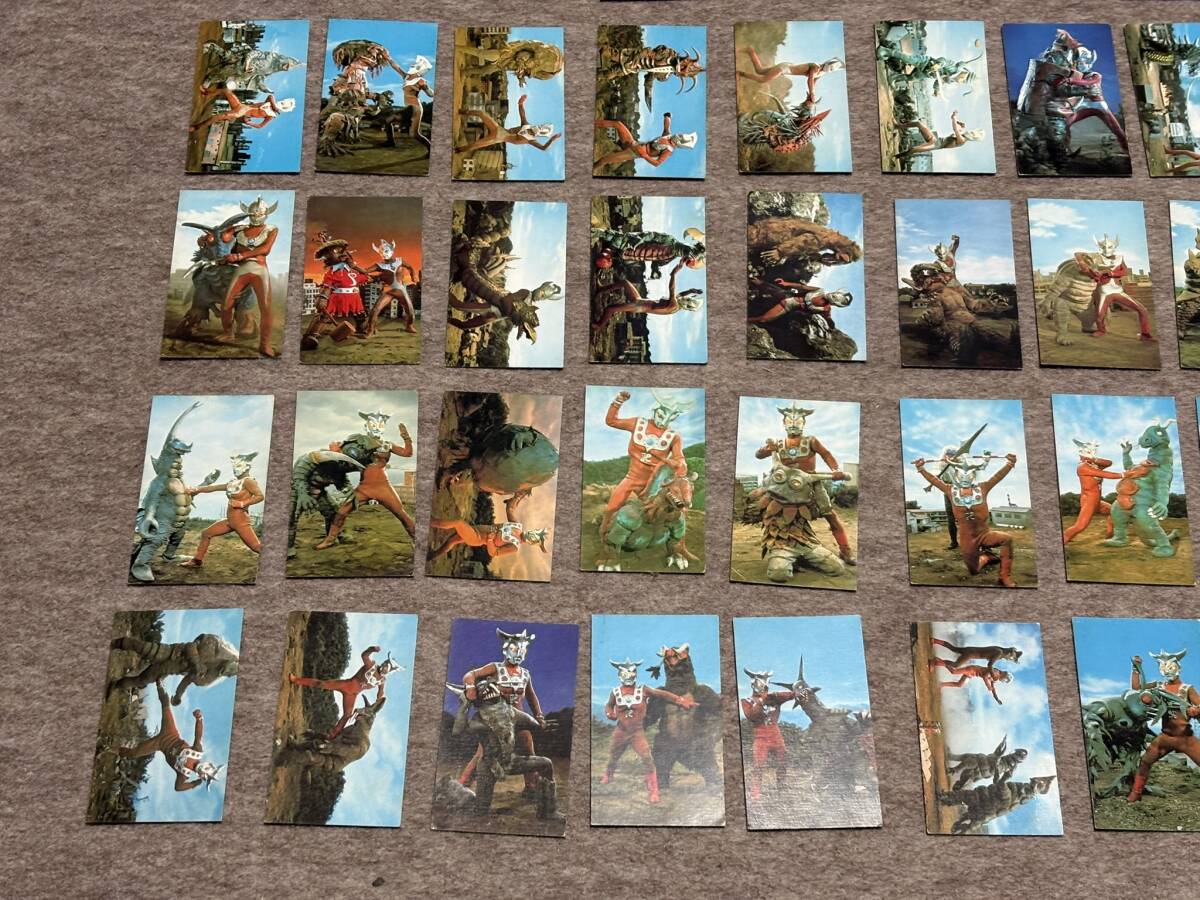 ☆当時物☆ ウルトラマン 怪獣 カード 90枚 まとめ売り ジャンク 現状品 検索 セブン タロウ エース レオ 特撮_画像6