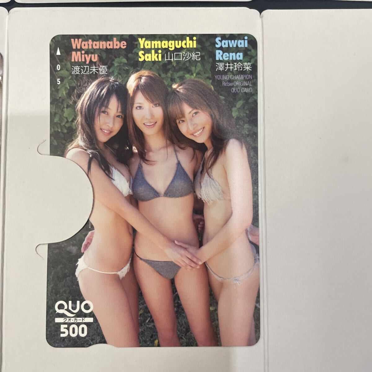 No153 Young Champion QUO карта идол gravure