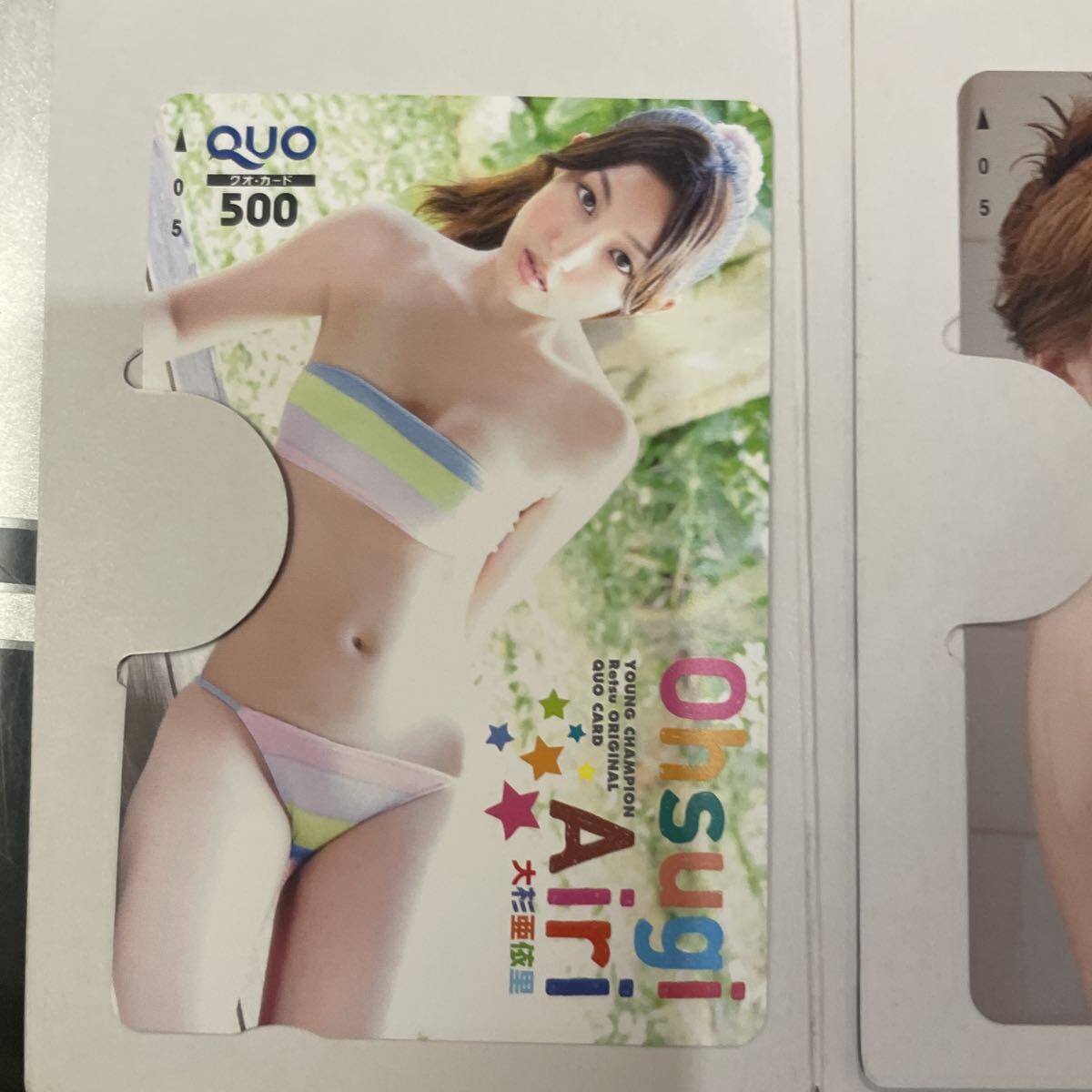 No161 Young Champion QUO карта идол gravure