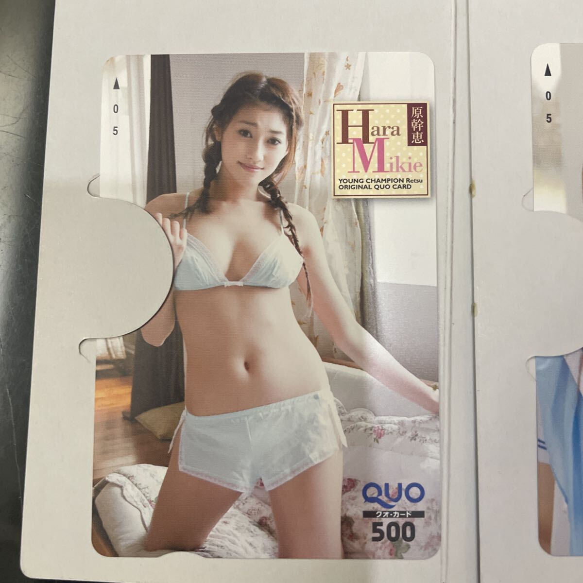 No161 Young Champion QUO карта идол gravure 