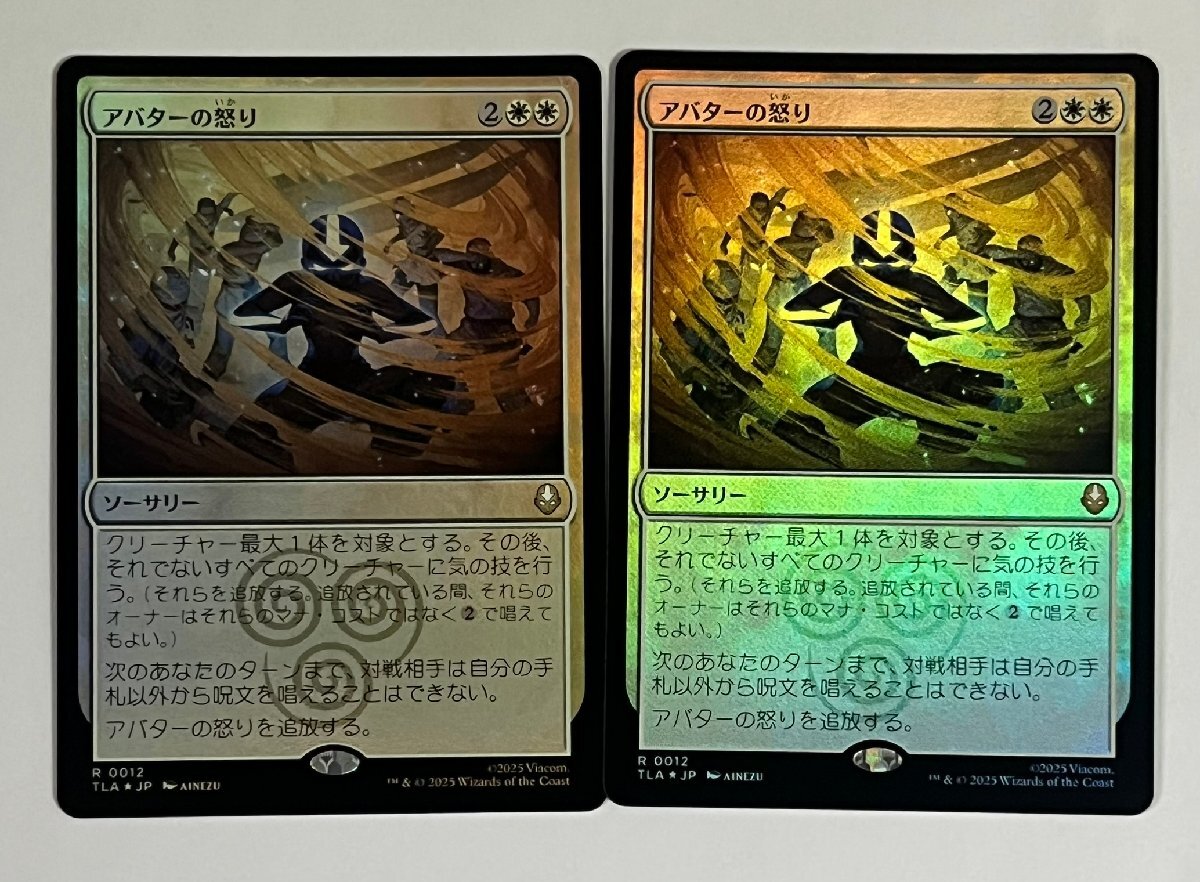 FOIL MTG 白 / マジック：ザ・ギャザリング アバター 伝説の少年アン / アバターの怒り2枚組_画像1