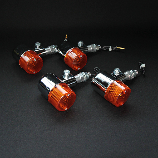 【581】丸型ヨーロピアンウインカー　35ミリ　オレンジ_画像1