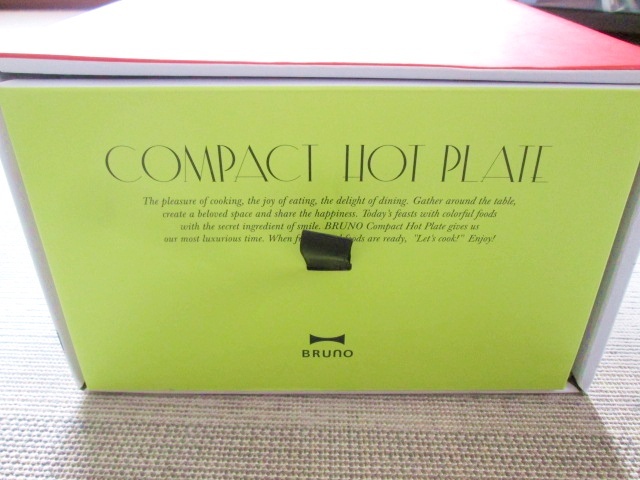 未使用保管品 BRUNO コンパクトホットプレート BOE021-RD(レッド)_画像3