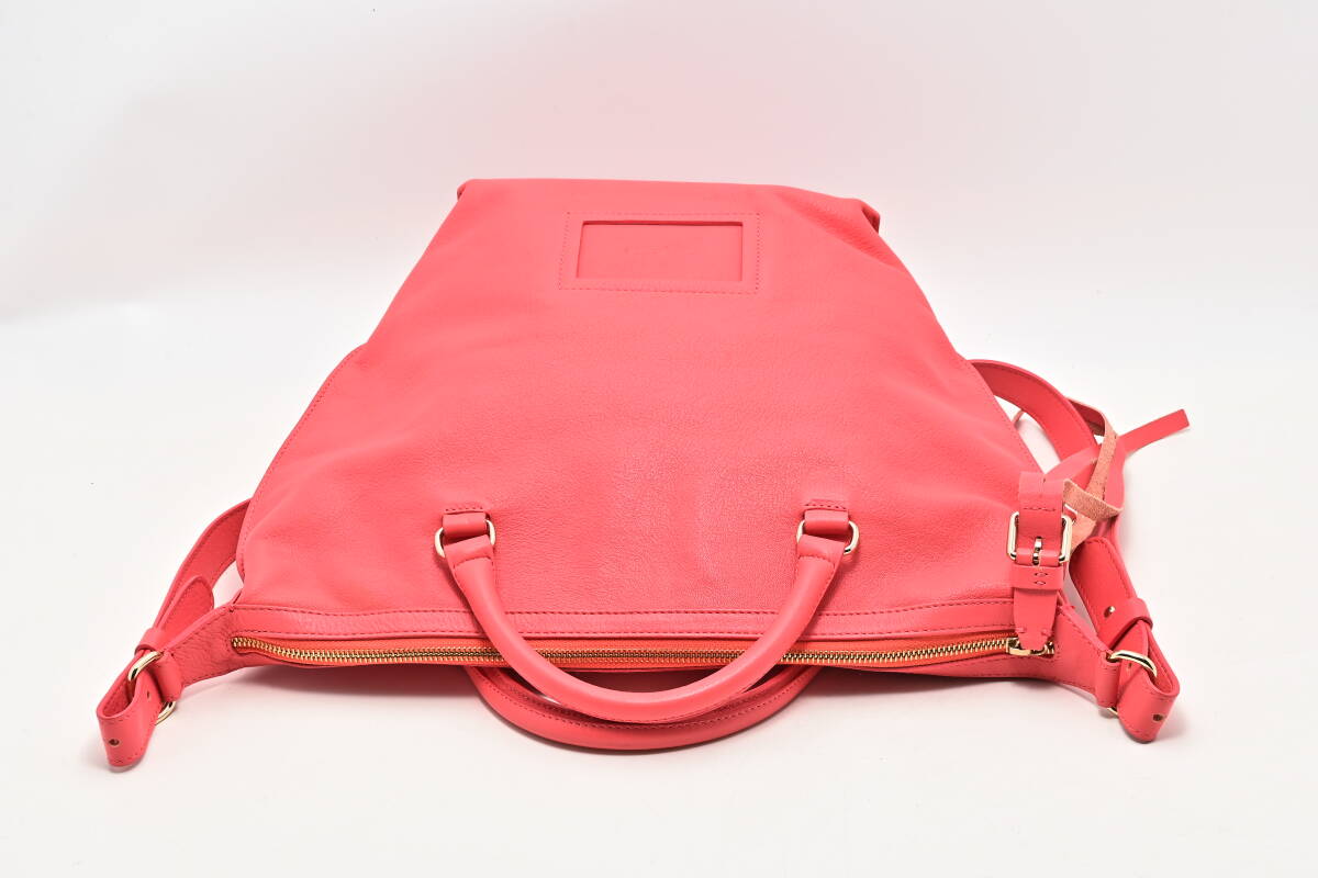 A2855 See By Chloe シーバイクロエ サーモンピンク ２WAY ショルダー ハンド バッグ レザー 肩掛け 斜め掛け 大容量 ブランド レディース _画像3
