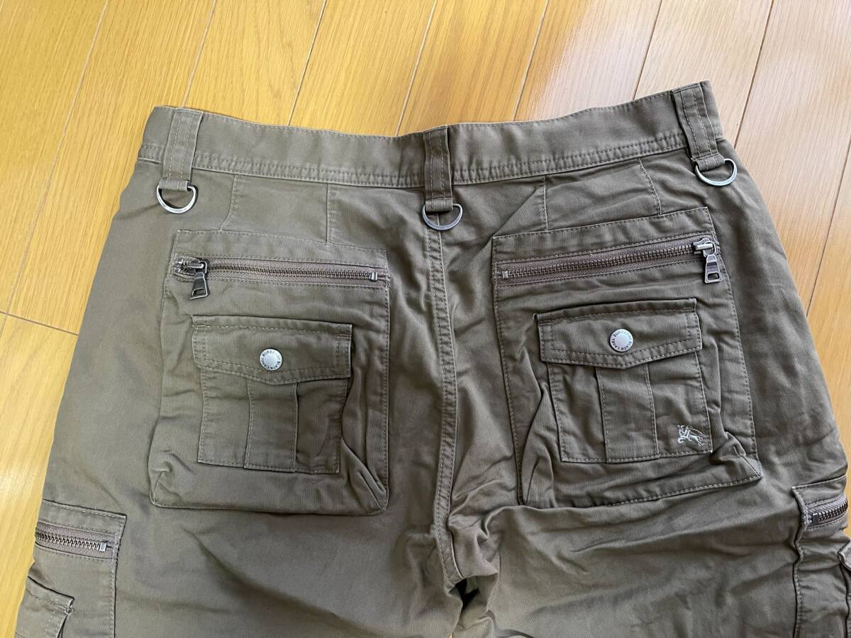 BURBERRY BLACK LABELカーゴパンツ(カーキ色)76_画像8