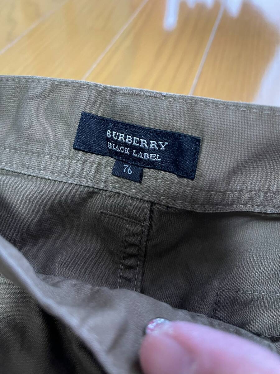 BURBERRY BLACK LABELカーゴパンツ(カーキ色)76_画像5