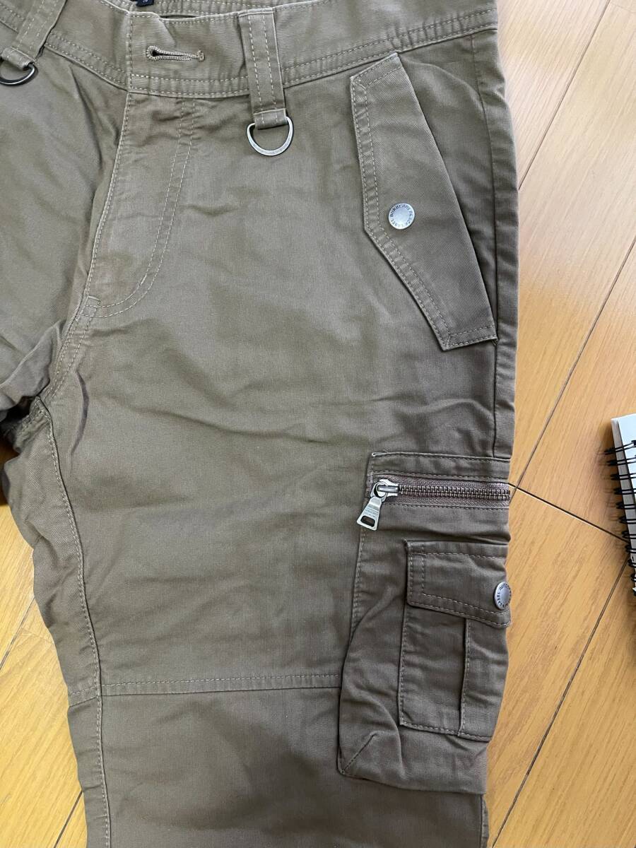 BURBERRY BLACK LABELカーゴパンツ(カーキ色)76_画像3