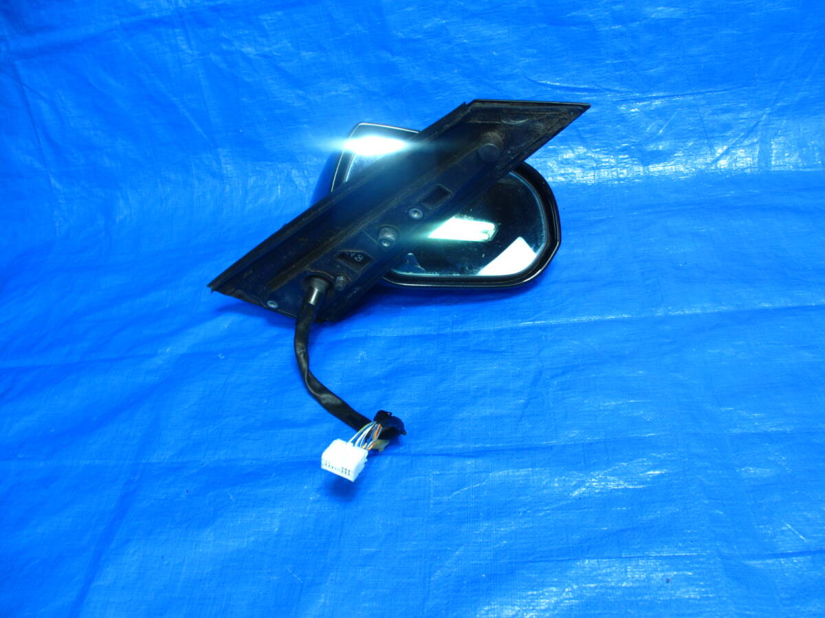 管1337-5 2006年 走行少53203キロ 5万 ホンダ オデッセイ RB1 右 ドアミラー サイドミラー 黒 9本線 動作品_画像4