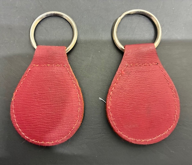 JAGUAR　Leyland　本革レザー　キーホルダー　2個_画像3