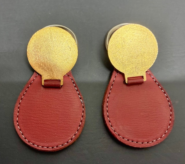 JAGUAR　Leyland　本革レザー　キーホルダー　2個_画像2