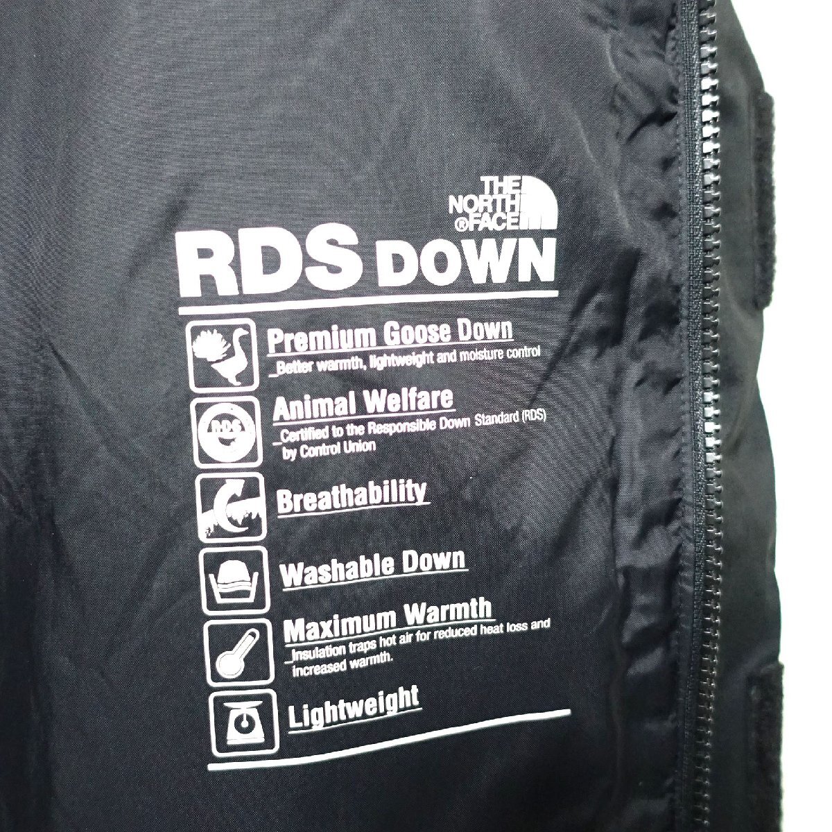 THE NORTH FACE ノースフェイス ドライベント RDS ダウンジャケット メンズ Mサイズ 正規品 ブラック Z6038_画像7