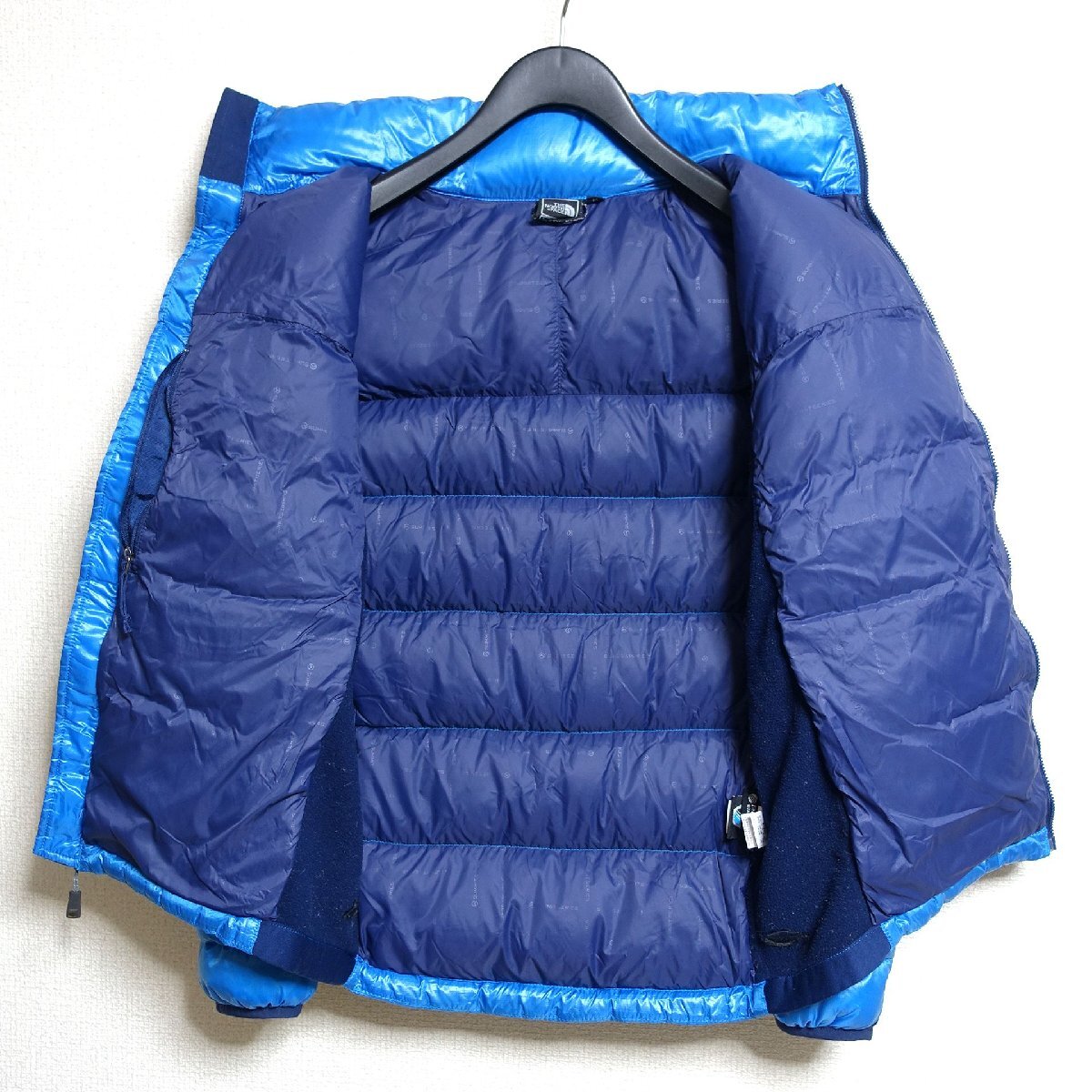THE NORTH FACE ノースフェイス サミットシリーズ ダウンジャケット 800FP メンズ Mサイズ 正規品 ブルー Z6072_画像3