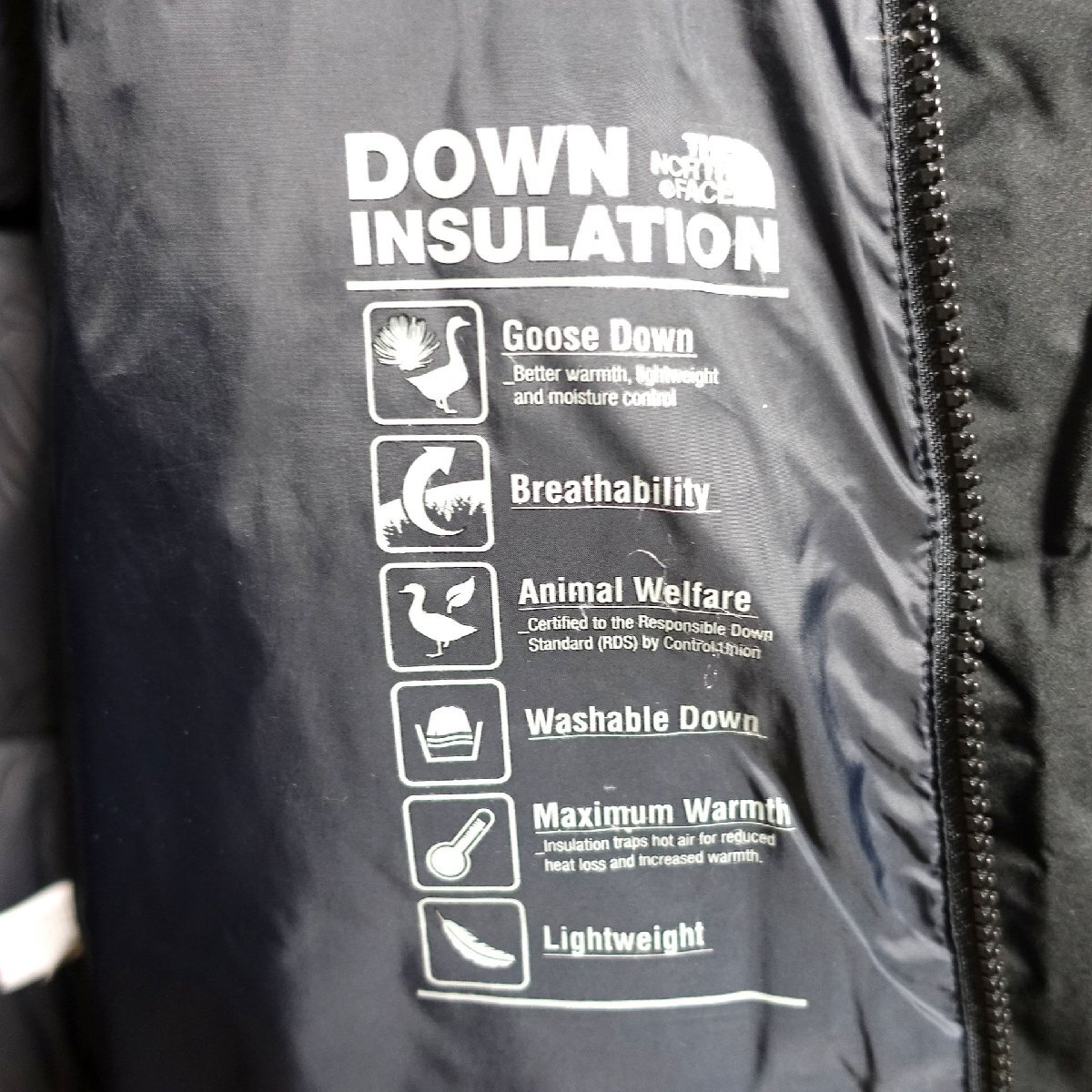 THE NORTH FACE ノースフェイス ドライベント ダウンコート ロング ダウンジャケット メンズ Mサイズ 正規品 ブラック Z6096_画像7