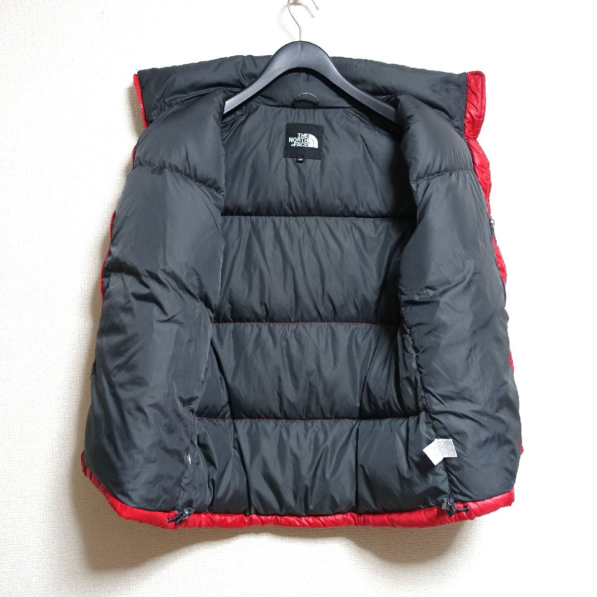 THE NORTH FACE ノースフェイス ヌプシ ダウンベスト 700FP メンズ Sサイズ 正規品 レッド Z5943_画像3