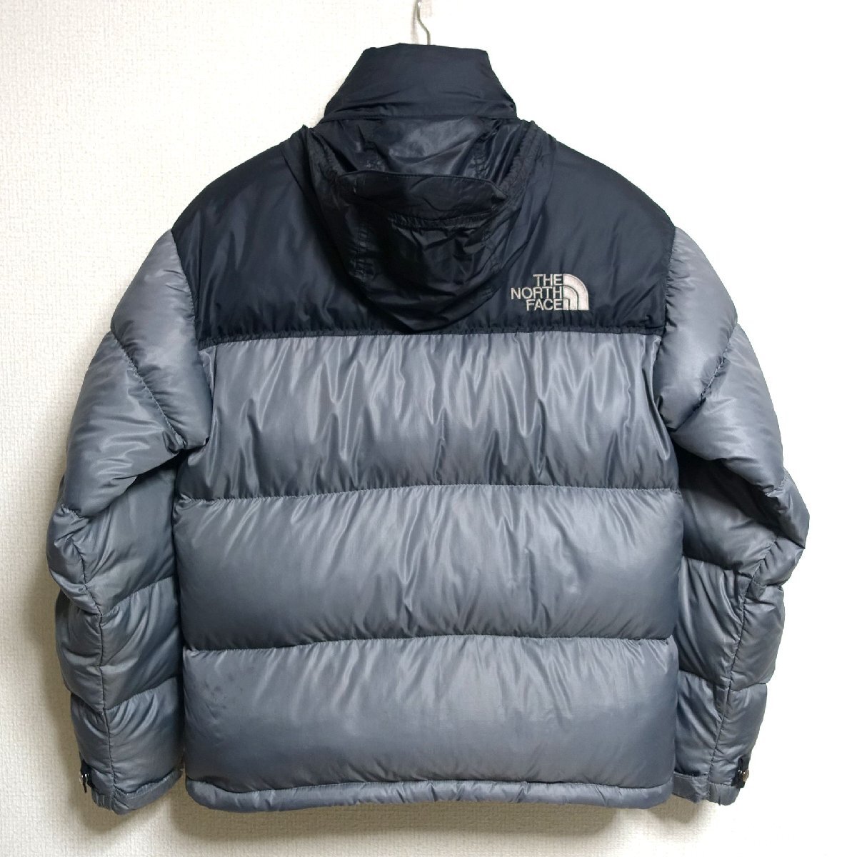 THE NORTH FACE ノースフェイス ヌプシ ダウンジャケット 700FP メンズ Sサイズ 正規品 グレー Z6021_画像2