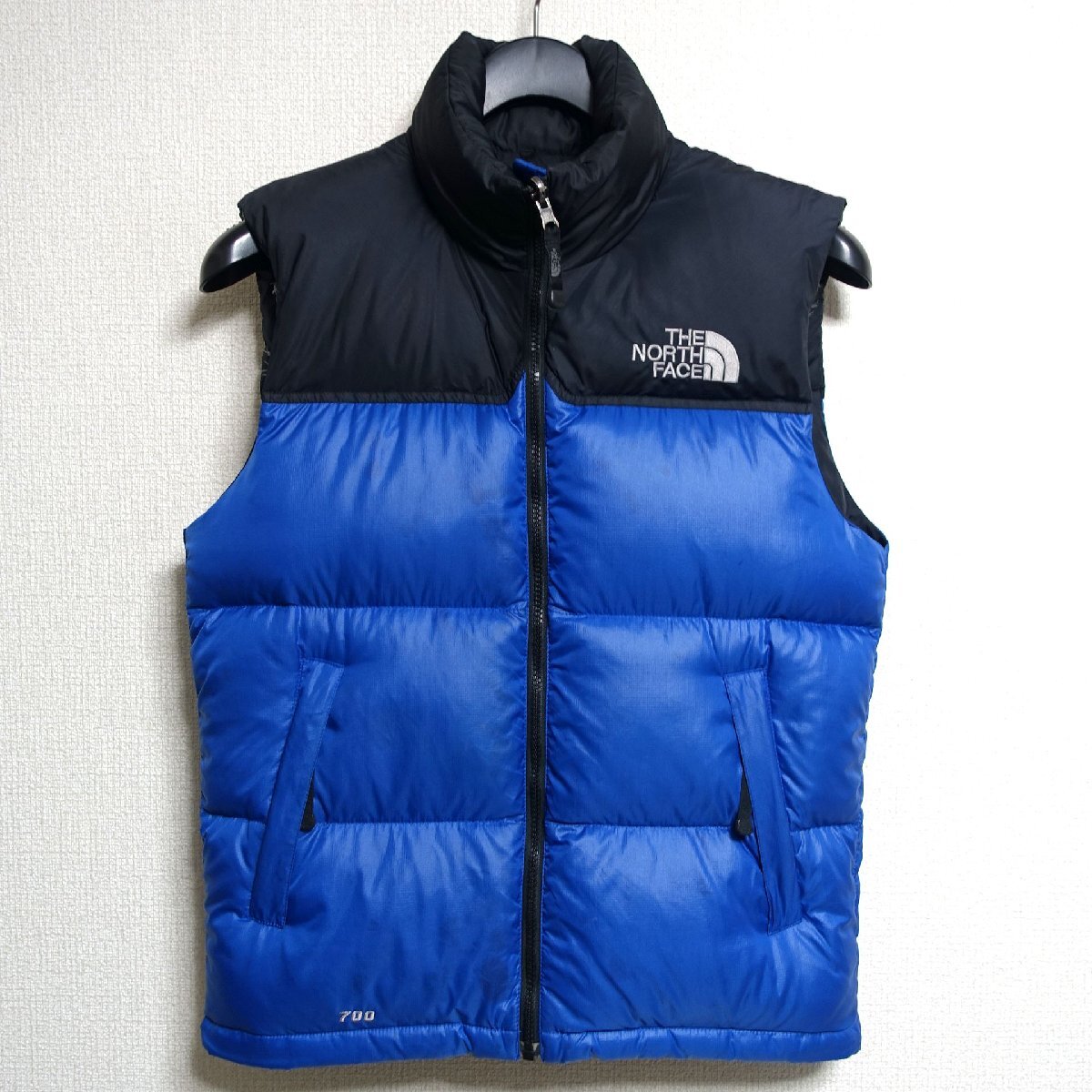 THE NORTH FACE ノースフェイス ヌプシ ダウンベスト 700FP メンズ XSサイズ 正規品 ブルー Z6017_画像1