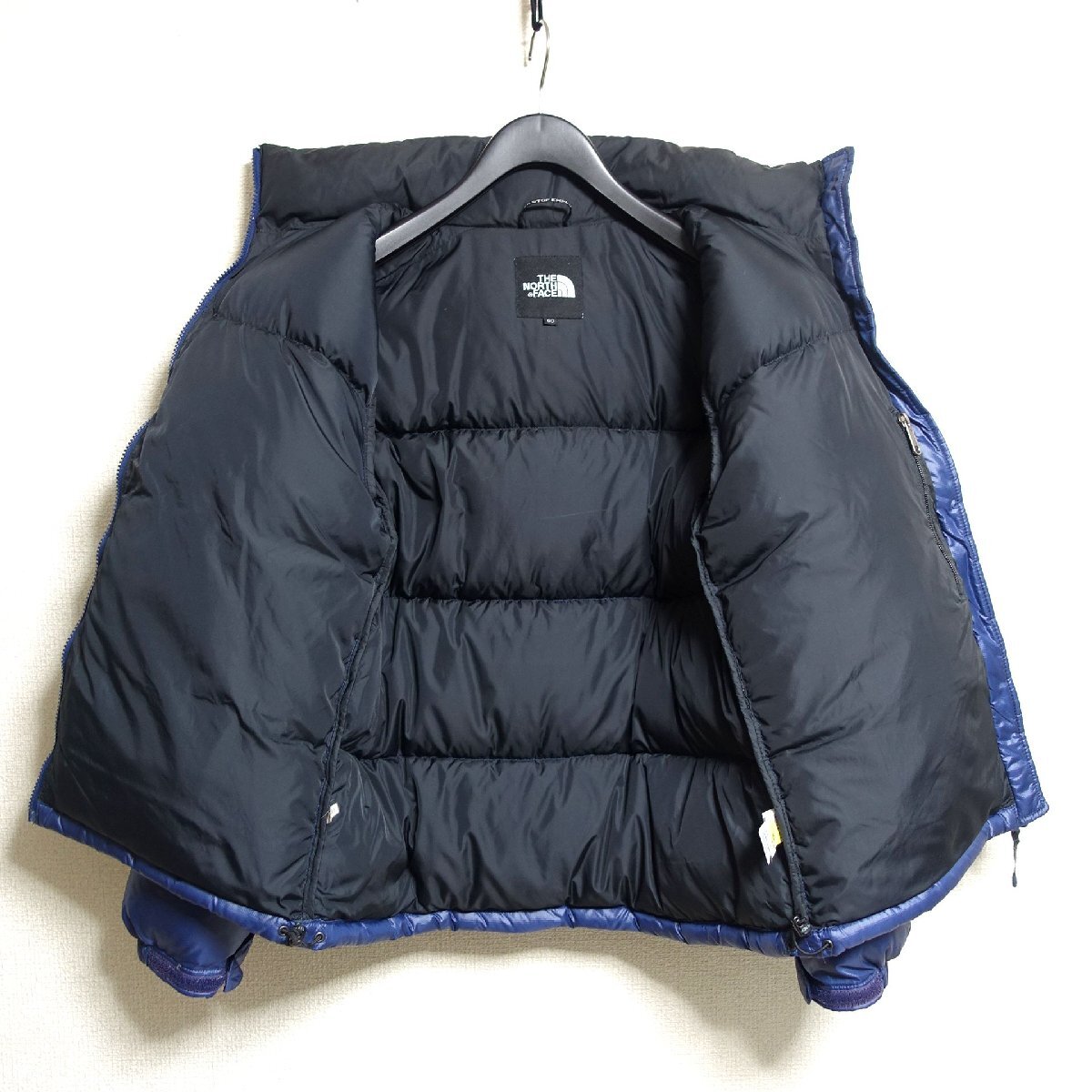 THE NORTH FACE ノースフェイス ヌプシ ダウンジャケット 700FP メンズ Sサイズ 正規品 ブルー Z6016_画像3