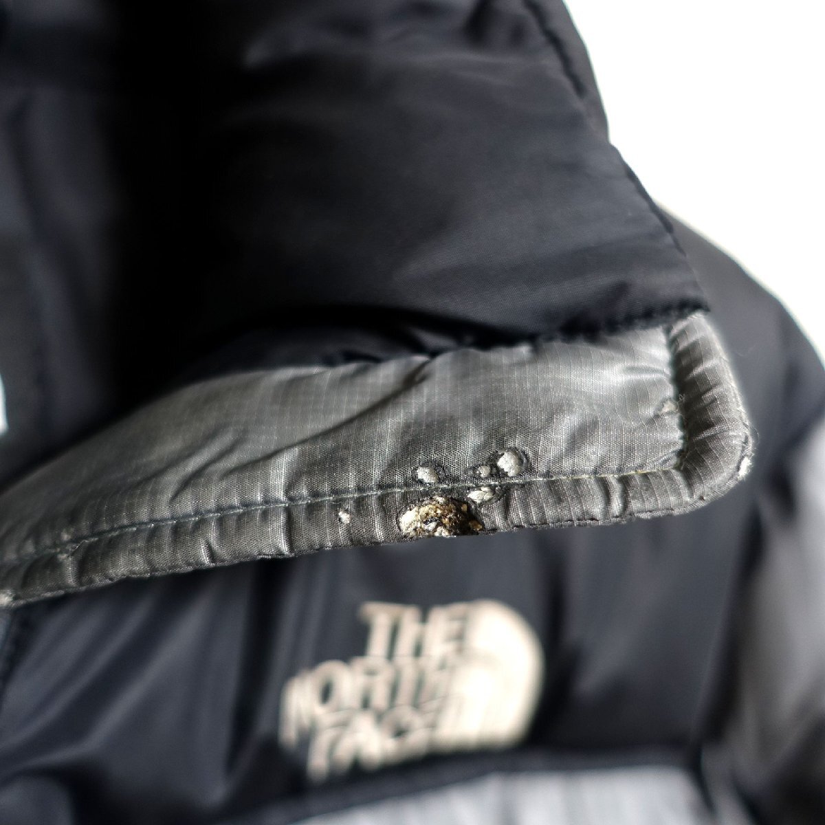 THE NORTH FACE ノースフェイス ヌプシ ダウンジャケット 700FP メンズ Sサイズ 正規品 グレー Z6021_画像6
