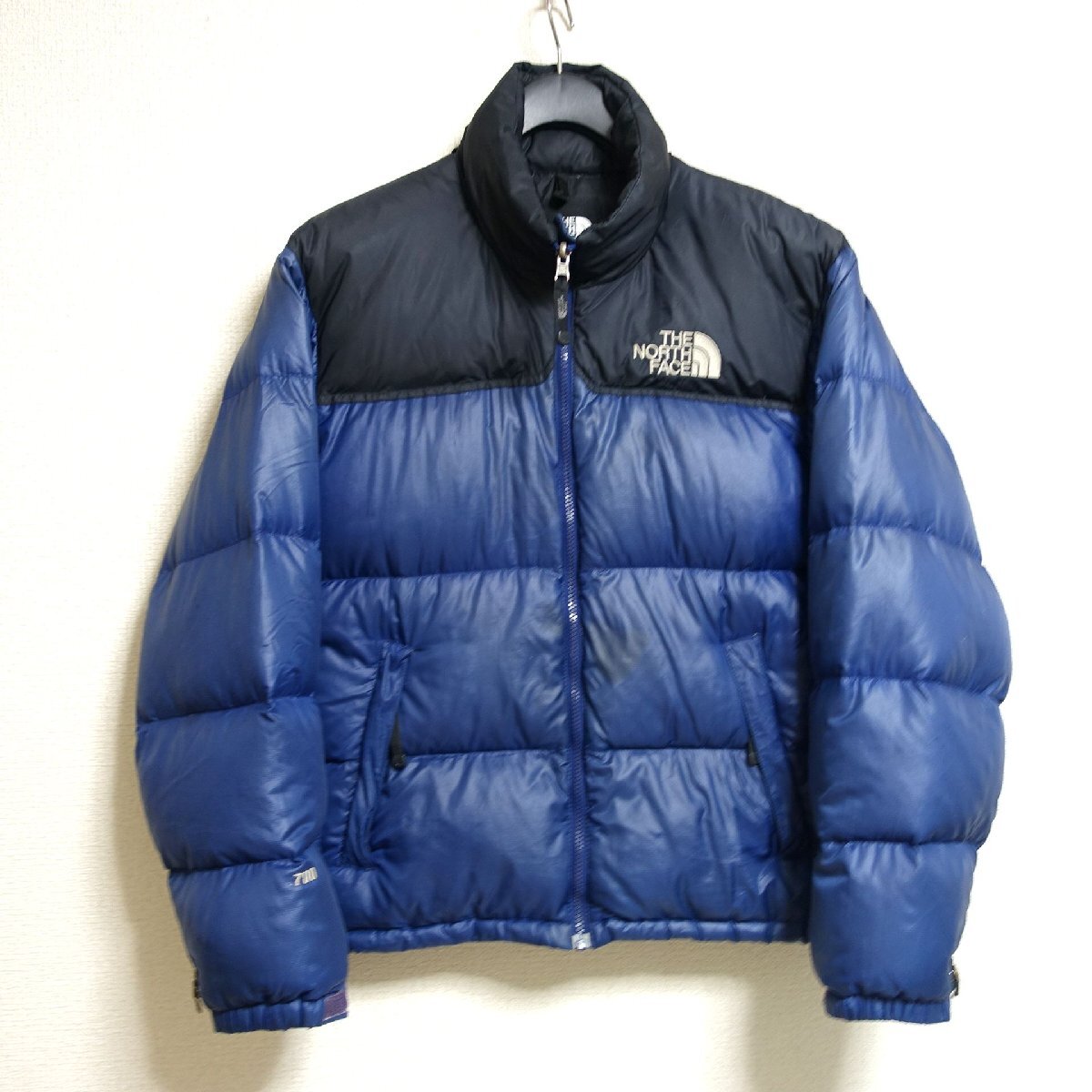 THE NORTH FACE ノースフェイス ヌプシ ダウンジャケット 700FP メンズ Sサイズ 正規品 ブルー D10347_画像1
