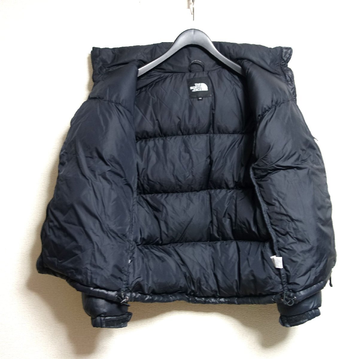 THE NORTH FACE ノースフェイス ヌプシ ダウンジャケット 700FP メンズ Sサイズ 正規品 ブラック D10353_画像3