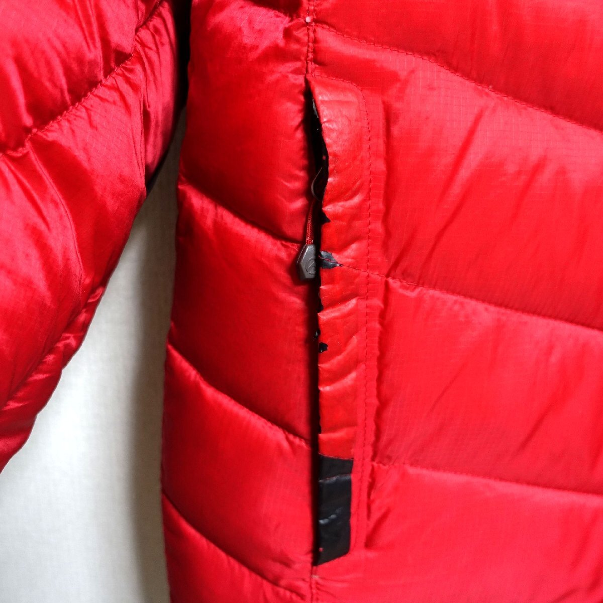 THE NORTH FACE ノースフェイス サミットシリーズ ダウンジャケット 850FP メンズ Sサイズ 正規品 レッド Z5760_画像9