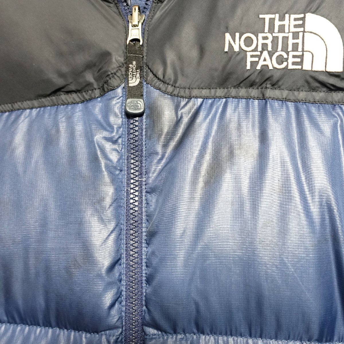 THE NORTH FACE ノースフェイス ヌプシ ダウンジャケット 700FP メンズ Sサイズ 正規品 ブルー D10428_画像9