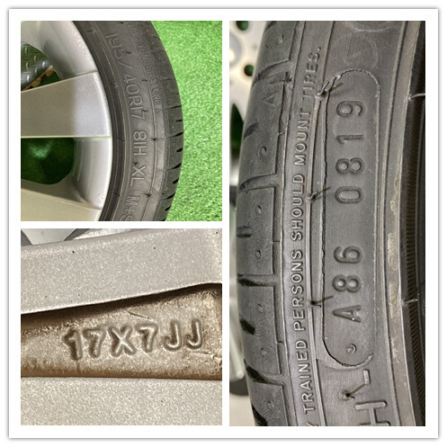 LEGZAS 17インチ タイヤ付アルミホイール 17×7JJ+42 PCD100 4穴 195/40-17 ティーダ フィット イスト フリード ランクス/スパシオ 管28211_画像3