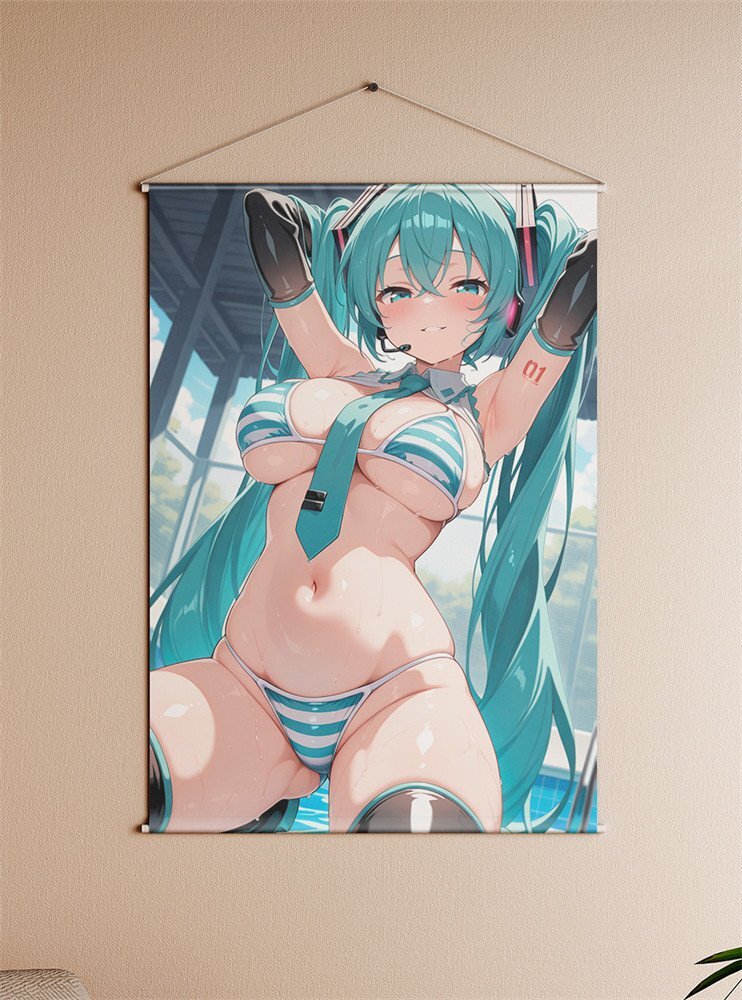  аниме герой прекрасный девушка B2( длина 730mm× ширина 520mm) гобелен двойной замша 