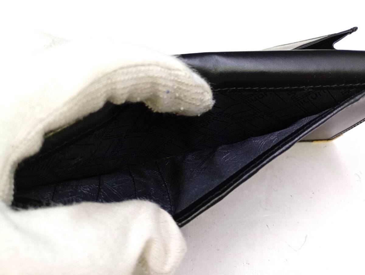 dunhill■ダンヒル ロング ウォレット 二つ折り 長財布 レザー ブラック 黒■中古品 Dunhill_画像9