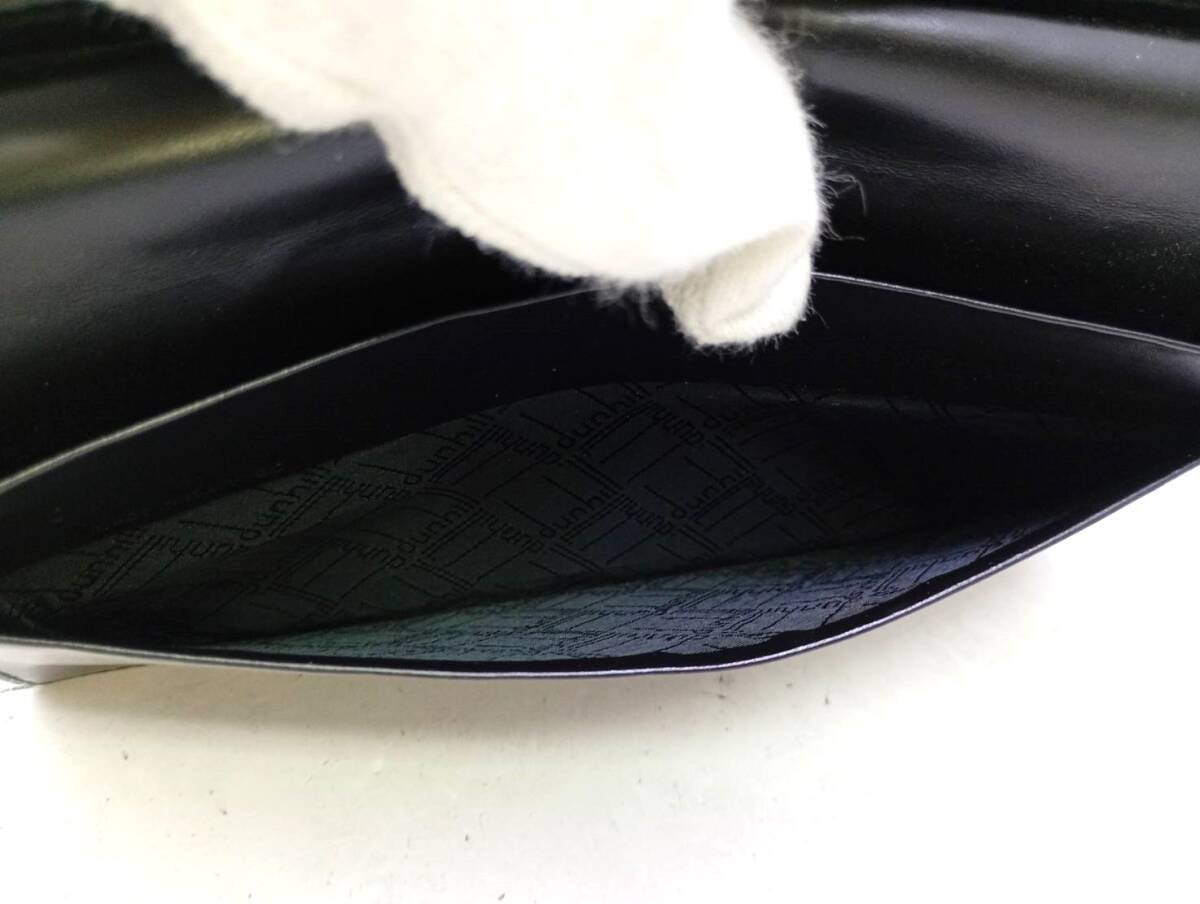 dunhill■ダンヒル ロング ウォレット 二つ折り 長財布 レザー ブラック 黒■中古品 Dunhill_画像7