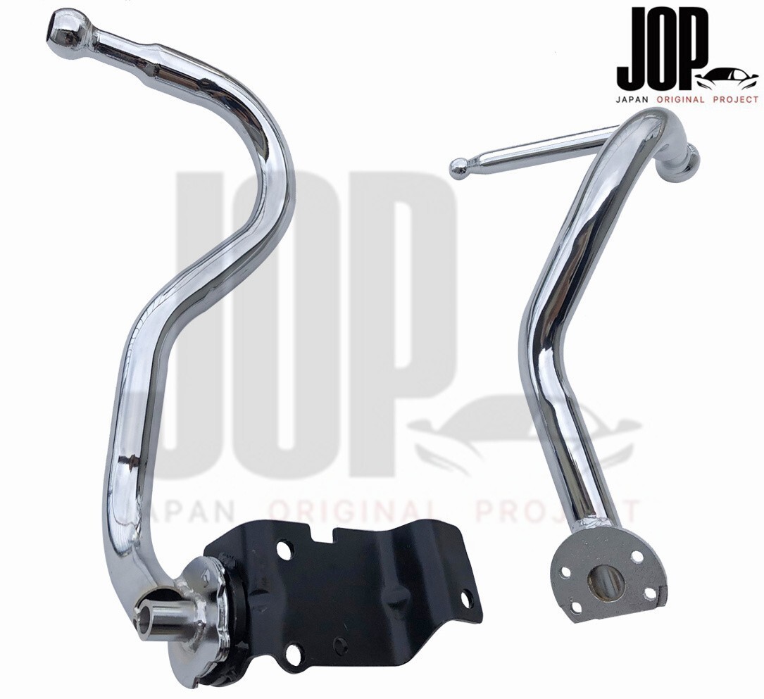 いすゞ 07 エルフ ローキャブ 平成19年1月～令和5年2月 メッキ ミラー ステー 左右セット サイド ミラー アーム 交換式 140φ 手動 電動_画像4