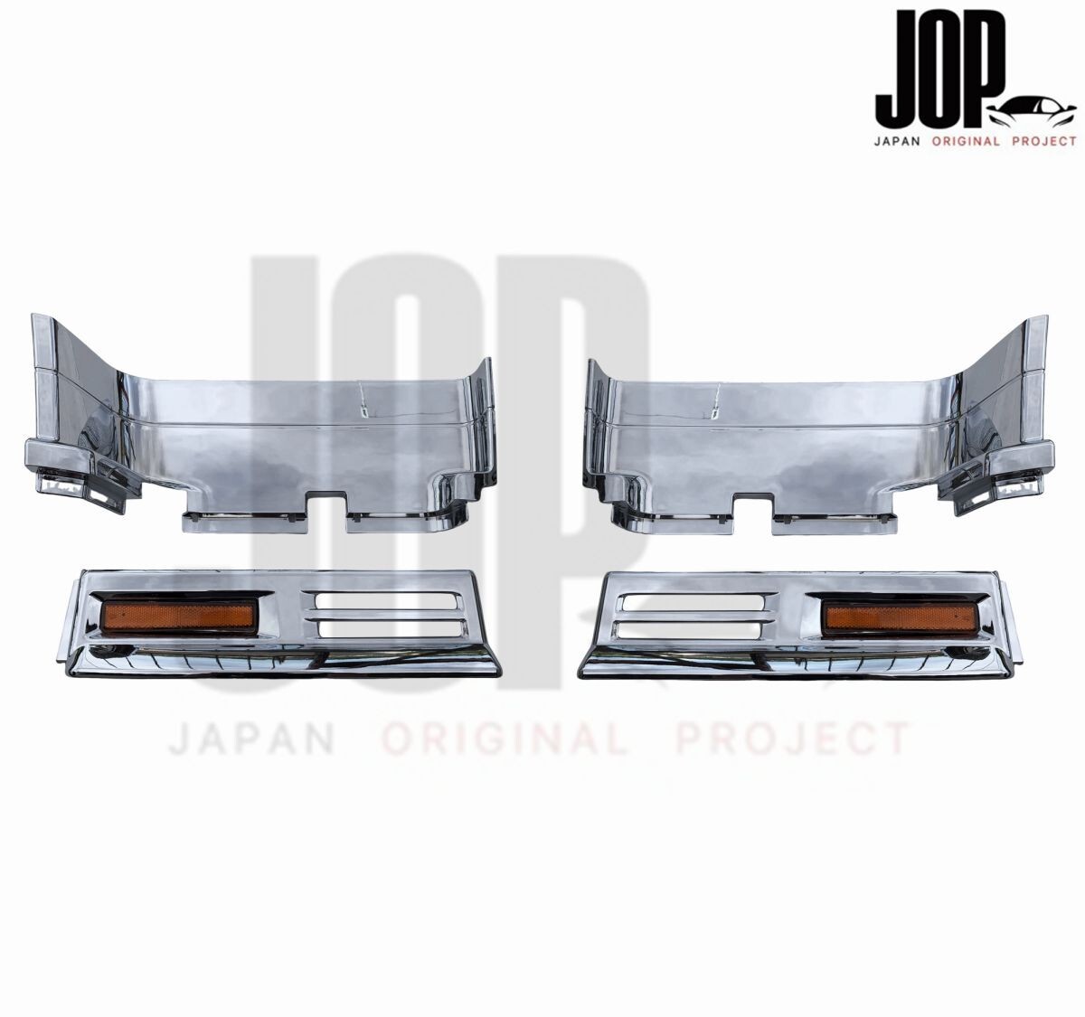 三菱 ふそう NEW 07 スーパーグレート 平成19年04月～平成29年04月 メッキ ステップカバー ミドル ロア シングル タイプ スカート無し車_画像1