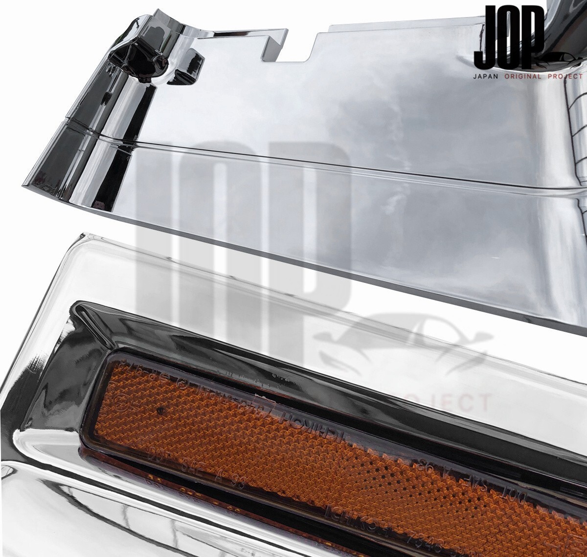 三菱 ふそう NEW 07 スーパーグレート 平成19年04月～平成29年04月 メッキ ステップカバー ミドル ロア シングル タイプ スカート無し車_画像2