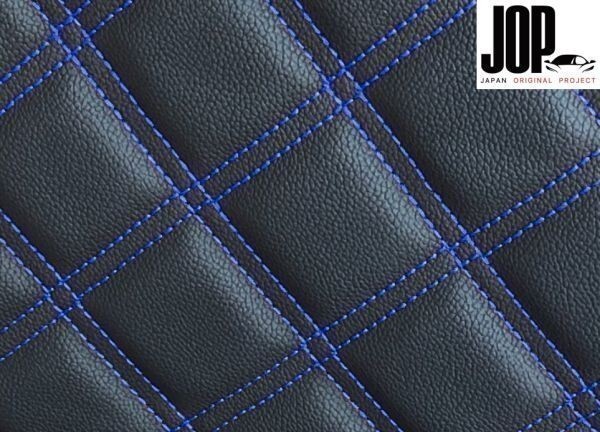 UD コンドル 3型 ワイドキャブ H11.5~H18.12 シートカバー ダイヤカット ステッチ ブルー キルト 艶無し PVCレザー 運転席 助手席 左右_画像2