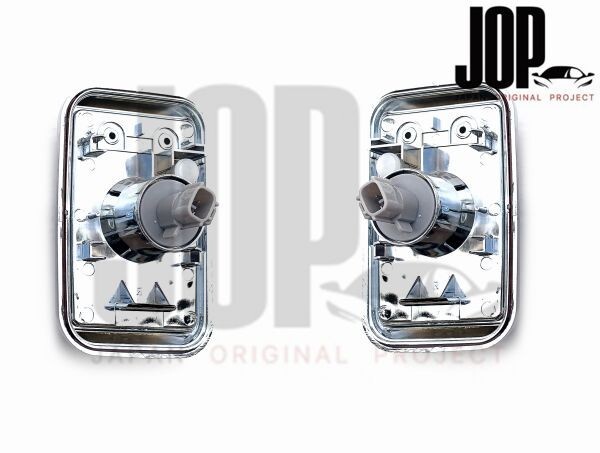 三菱 ふそう 07/17 スーパーグレート 平成22年4月～ サイド ドア マーカー クリスタルレンズ S25 ハロゲンバルブ付き レッド 左右_画像3