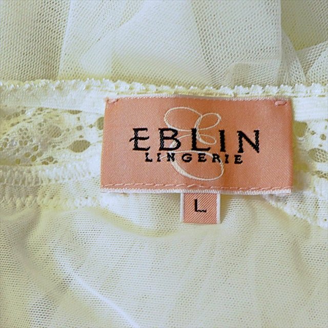 CX6-496//ビッグなLサイズ/EBLIN/エブリン☆透明感のあるふんわりチュール☆新品同様/ベビードール※一番安価で送料はゆうパケット280円_画像5