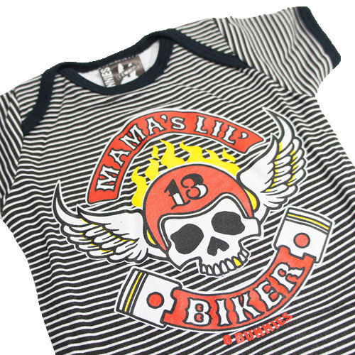 [3~6 месяцев ] детская одежда детский комбинезон Biker Bay Be [SIX*BUNNIES] Schic sba потребности празднование рождения мужчина девочка мотоцикл шлем ...