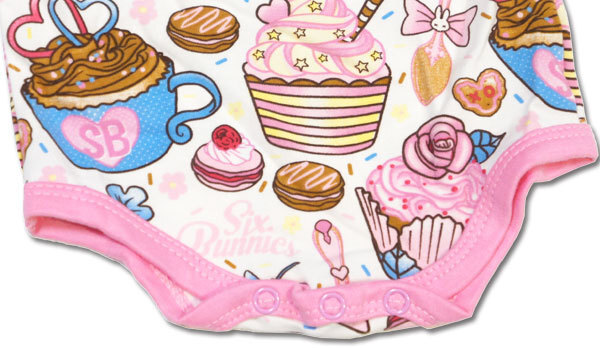 ベビー服【ロンパース】カップケーキ 【SIX・BUNNIES】【6～12ヶ月】シックス バニーズ 出産祝い 女の子 アメリカン アメカジ スイーツ_画像3
