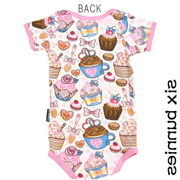 ベビー服【ロンパース】カップケーキ 【SIX・BUNNIES】【6～12ヶ月】シックス バニーズ 出産祝い 女の子 アメリカン アメカジ スイーツ_画像4