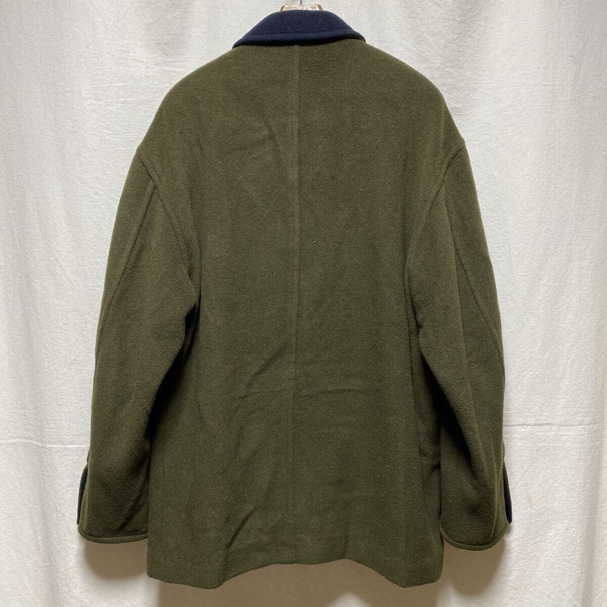 上質　オールド　イタリア製　SEVENTY カシミア×ウール　フィールドコート　セブンティ　ジャケット　カバーオール　メルトン_画像3