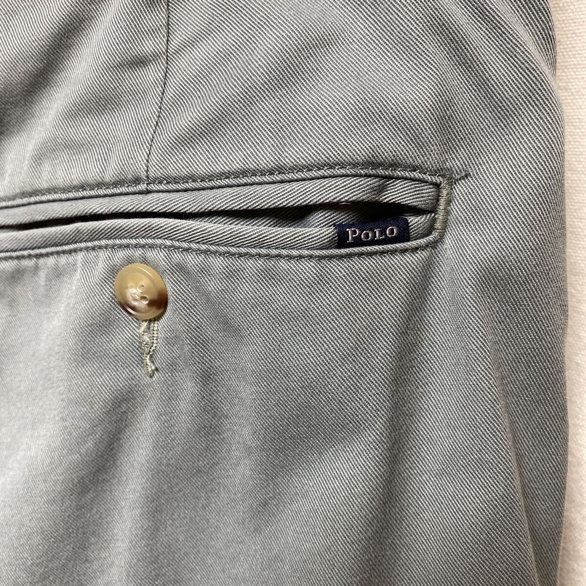 オールド　ラルフローレン チノトラウザー　90s 00s 古着　W34 コットン　POLO RALPHLAUREN チノパン　ワークパンツ　_画像4