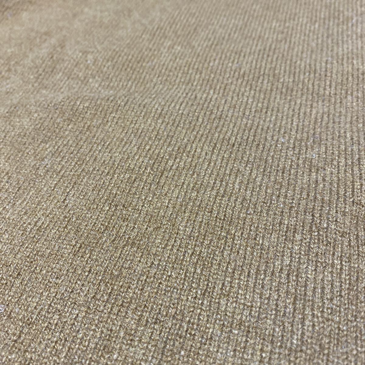 BEAUTY&YOUTH ウール ニットプルオーバー マスタードブラウン L ユナイテッドアローズ B&Y UNITED ARROWS セーター _画像9