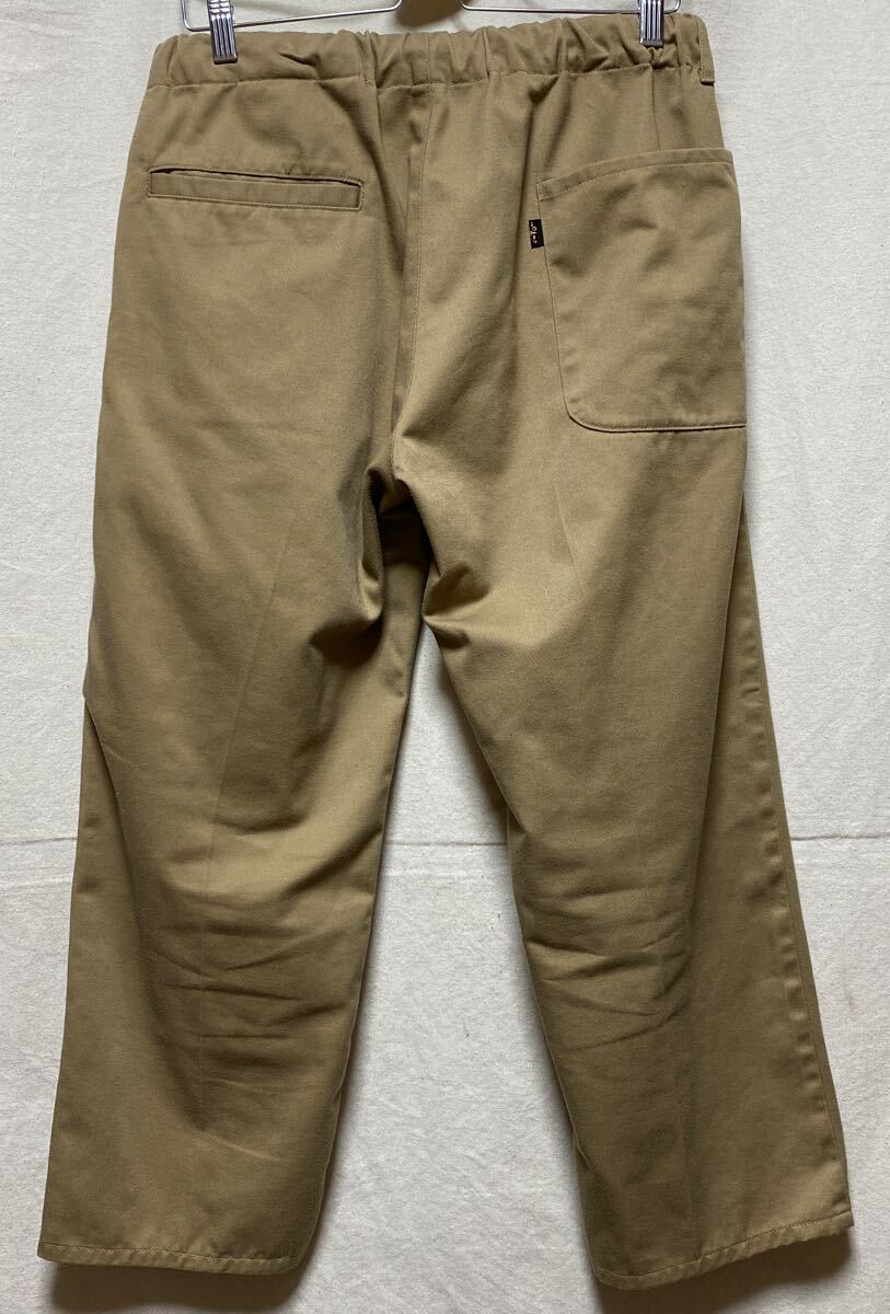 NECESSARY OR UNNECESSARY TCツイル　イージーパンツ　ベージュ　2 トラウザー　ワークパンツ　ネセサリーオアアンネセサリー　NOUN_画像3