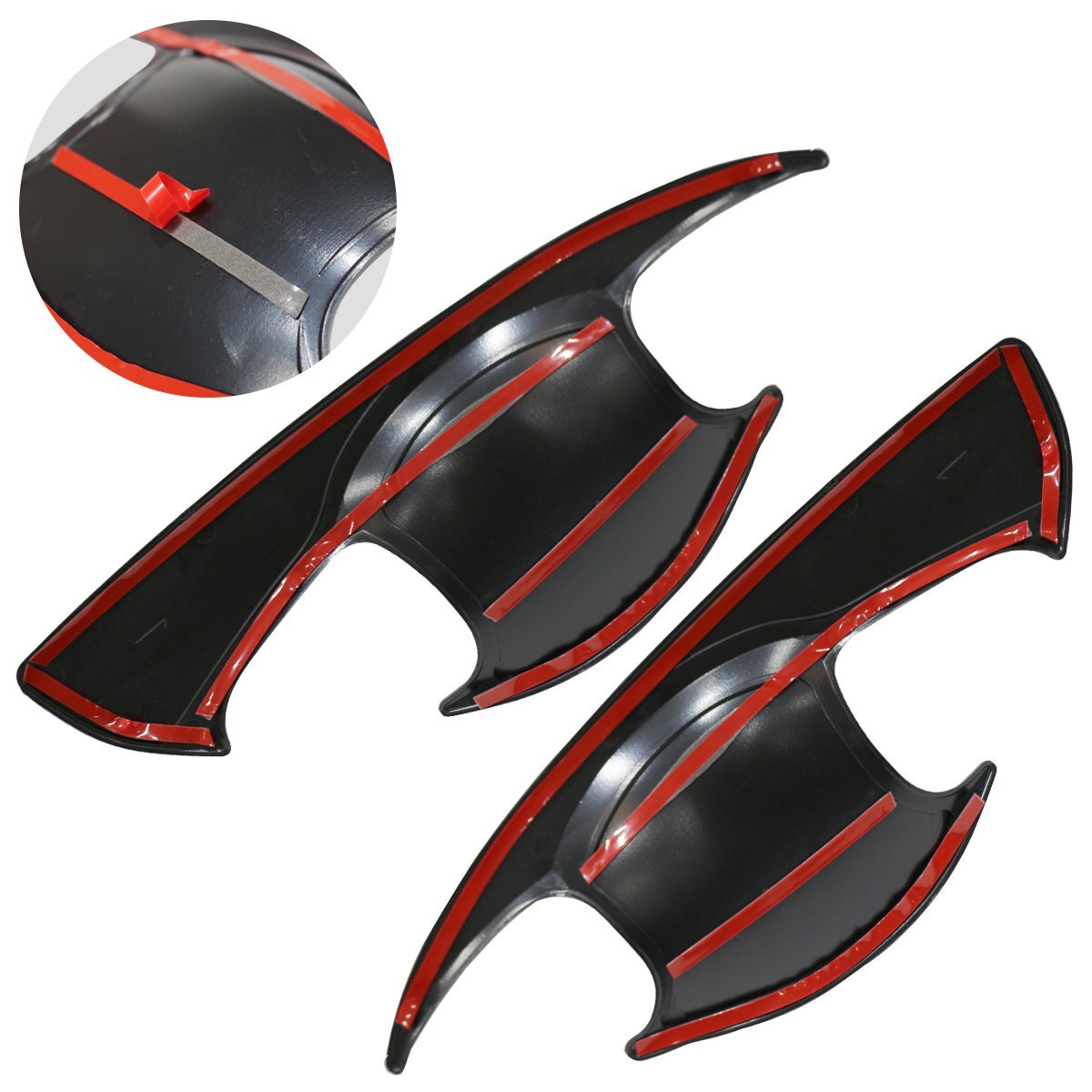 [ бесплатная доставка ] Hilux GUN125 ручка двери внутренний покрытие матирующий чёрный ручка двери REVO черный Rally выпуск HILUX 4 листов set