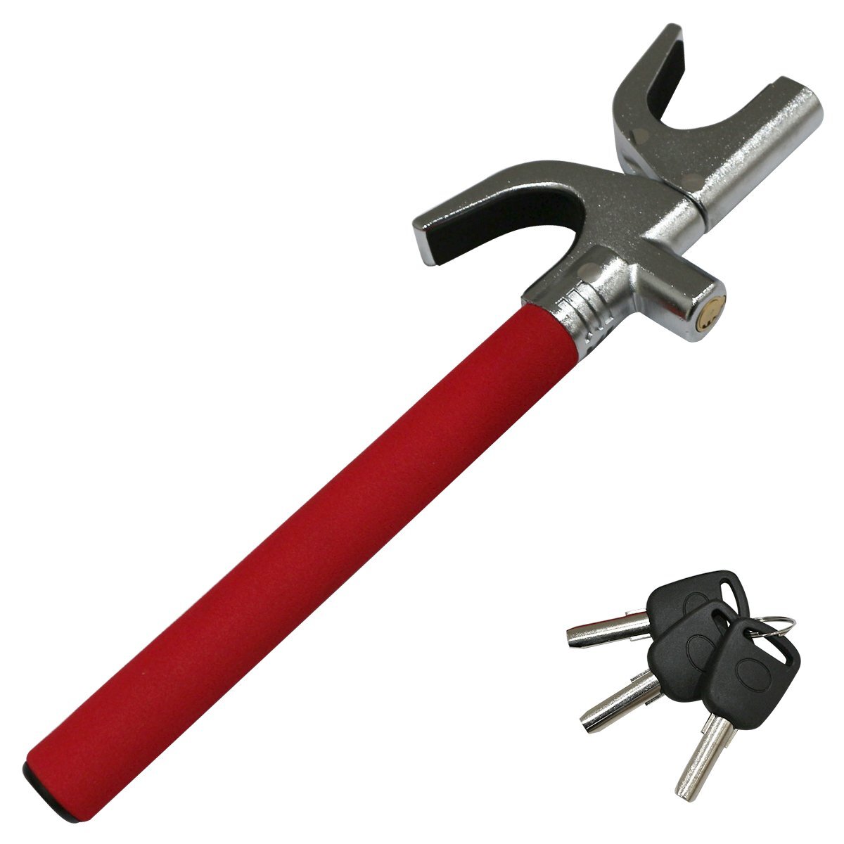 [ бесплатная доставка ] противоугонное!. руль для блокировка рулевой механизм блокировка красный рулевой механизм блокировка балка блокировка ключ ключ имеется 