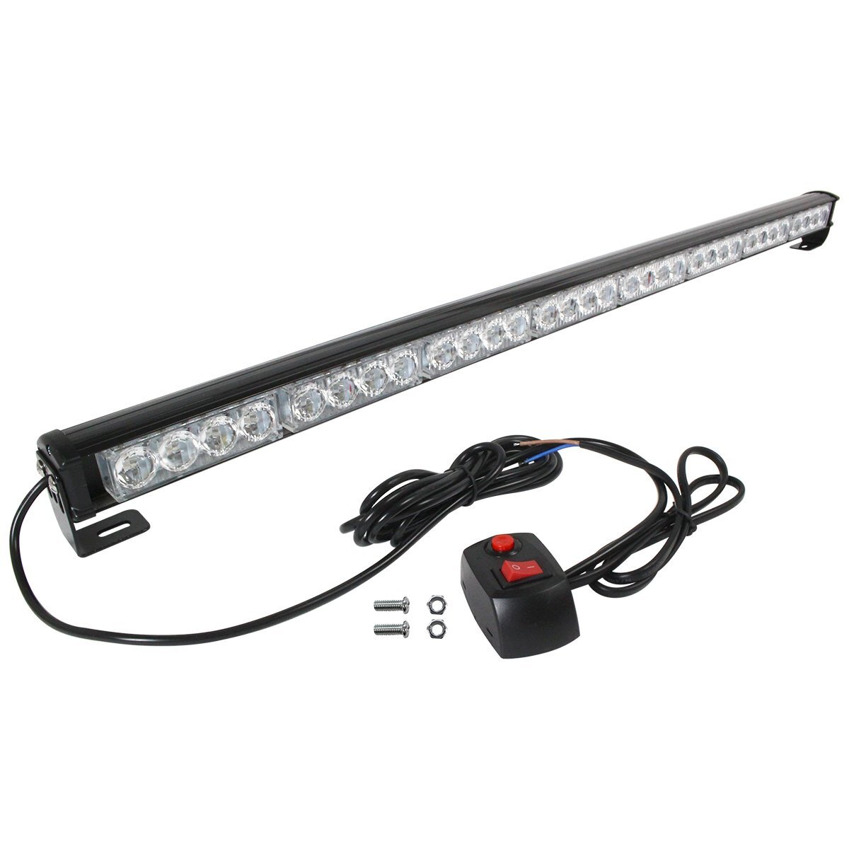 [ бесплатная доставка ][12v/24v][90cm красный / красный ]LED длинный свет балка стробоскоп лампа светодиодной подсветки образец переключатель с дистанционным пультом руководство . машина лампа 