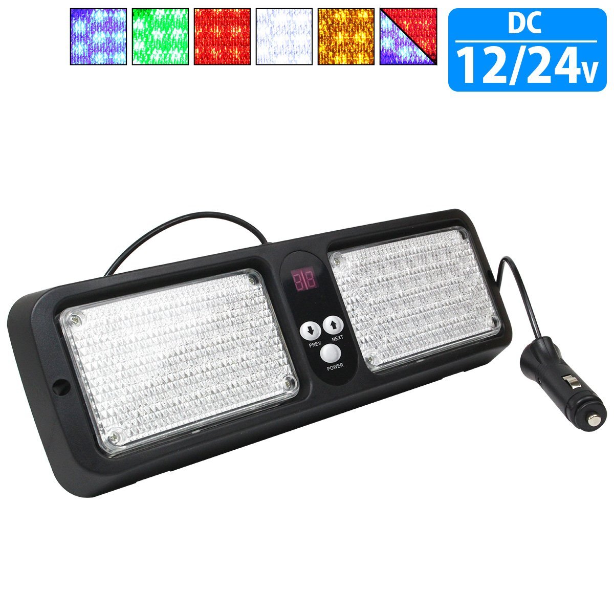[ бесплатная доставка ][24v красный цвет ] козырек LEDpa карты 86LED стробоскоп люминесценция лампа светодиодной подсветки Flat beam .. лампа руководство строительные работы ..